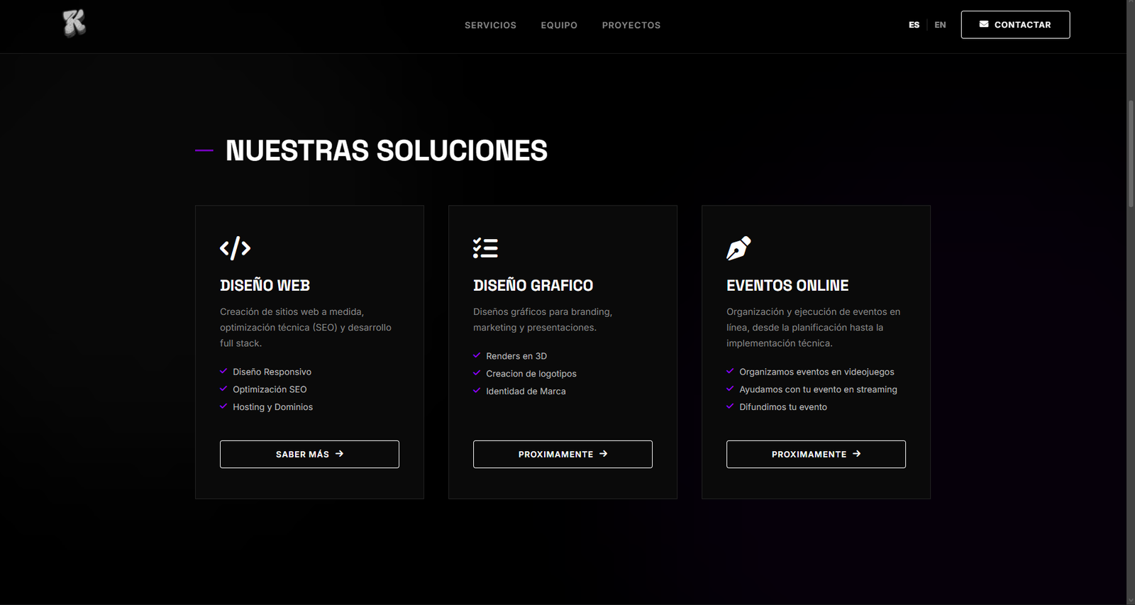 Landing page y portafolio